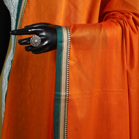 Orange - dharwad mercerised cotton dupatta with border 83