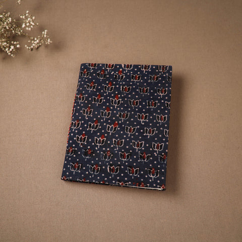 Blue - Handmade Paper Notebook in Ajrakh Cover (9 x 7 in) 68