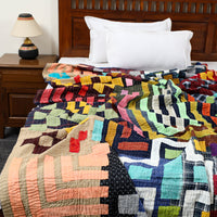 Tagai Patchwork Quilt / Gudri / Blanket (90 X 60 IN) 04