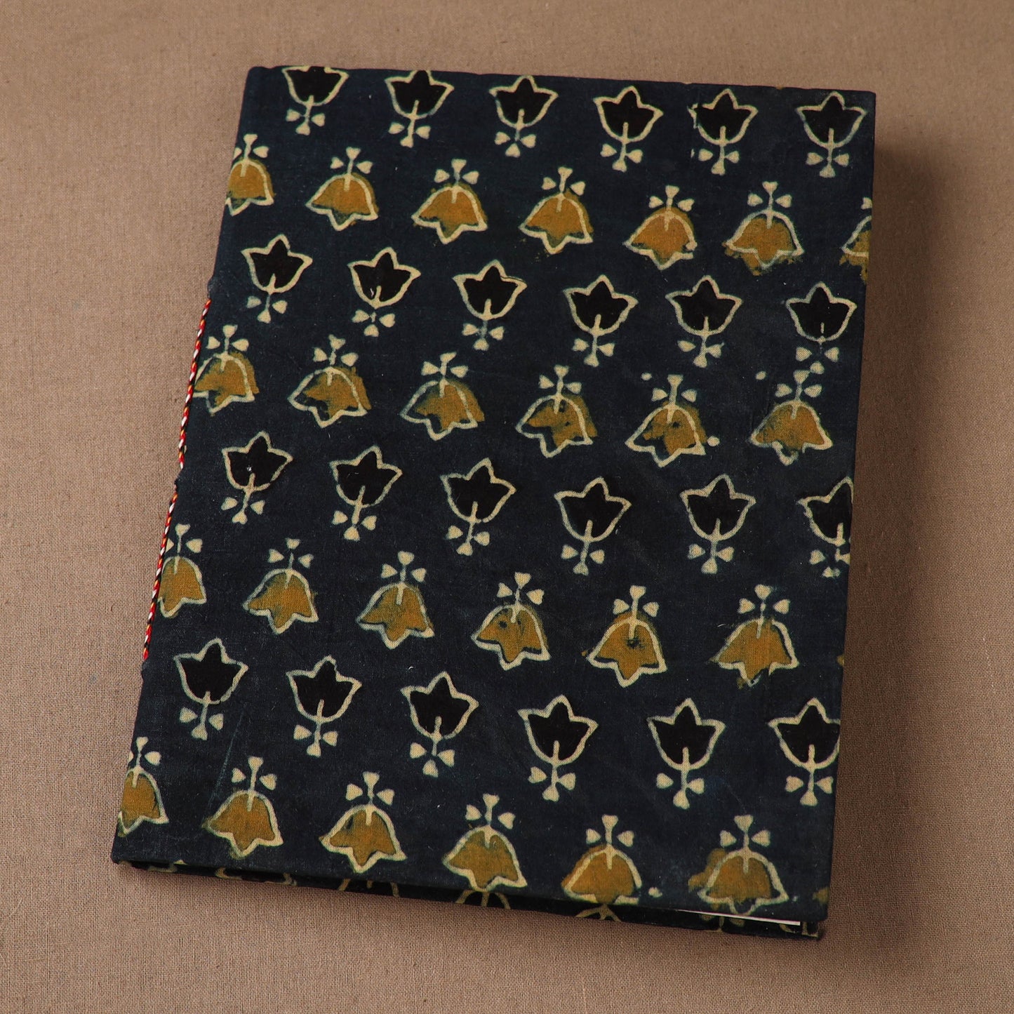 Handmade Paper Notebook in Ajrakh Cover (9 x 7 in) 69