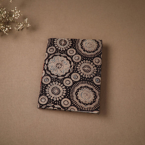Brown - Handmade Paper Notebook in Ajrakh Cover (9 x 7 in) 70