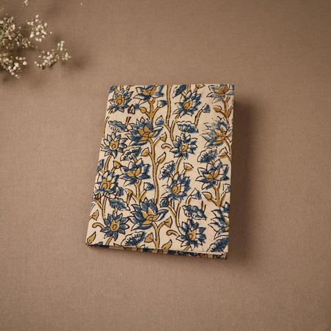 Beige - Handmade Paper Notebook in Ajrakh Cover (9 x 7 in) 72