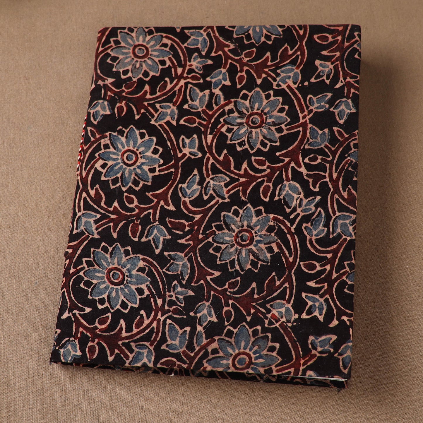 Handmade Paper Notebook in Ajrakh Cover (9 x 7 in) 73