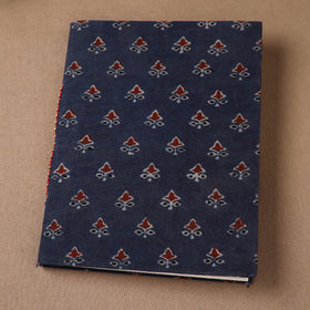 Handmade Paper Notebook in Ajrakh Cover (9 x 7 in) 74