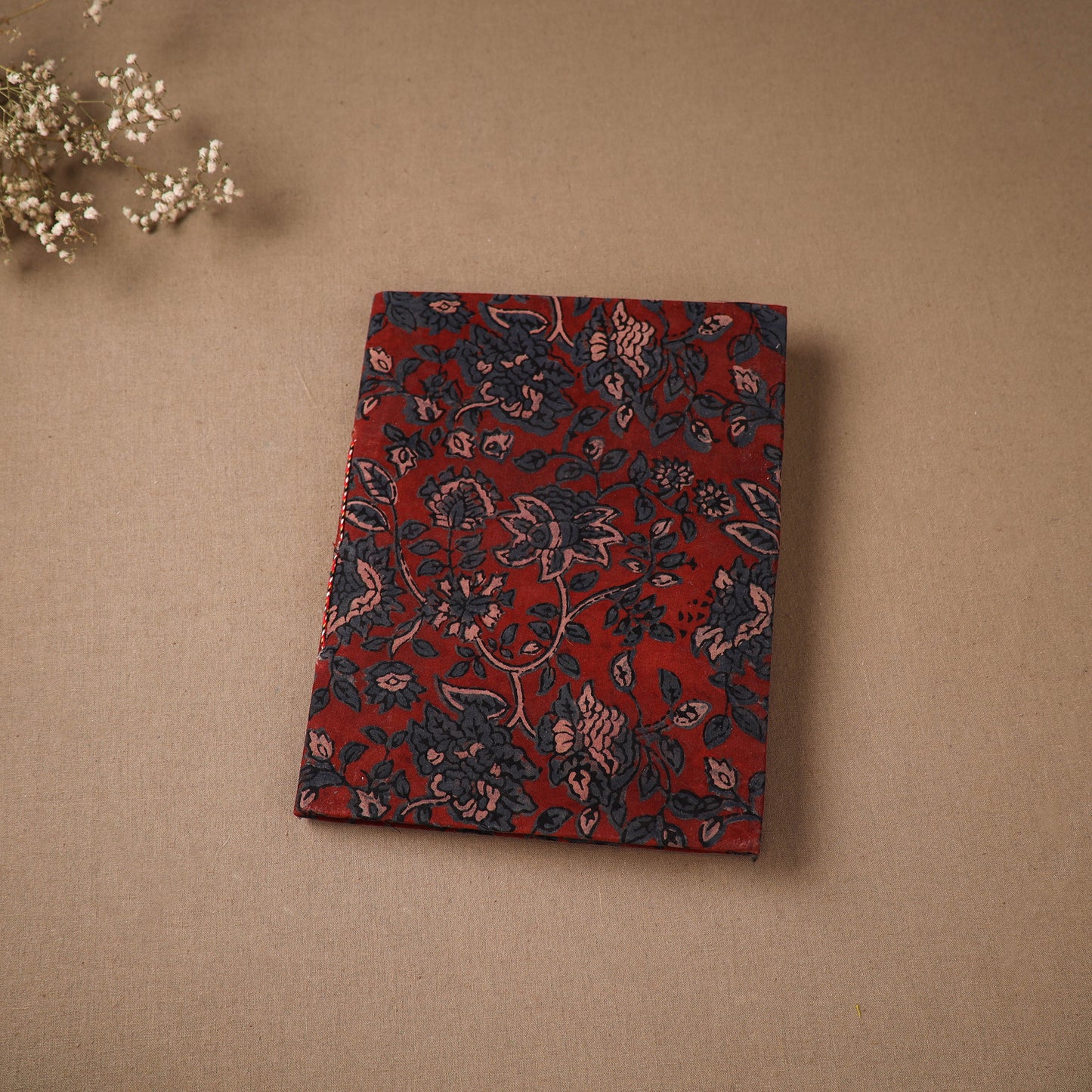 Handmade Paper Notebook in Ajrakh Cover (9 x 7 in) 75