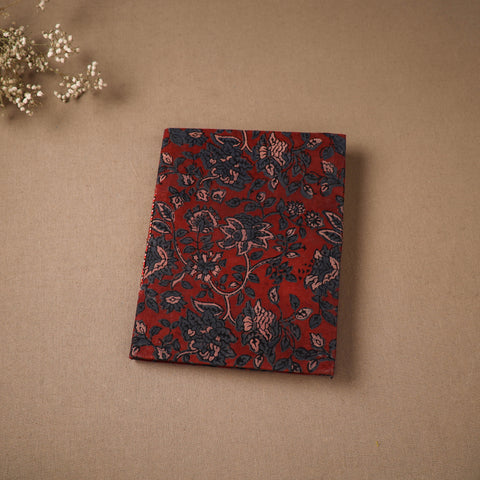 Red - Handmade Paper Notebook in Ajrakh Cover (9 x 7 in) 75