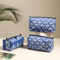  Handmade Cotton Toiletry Bags (Set of 3) 123 