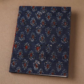 Handmade Paper Notebook in Ajrakh Cover (9 x 7 in) 76
