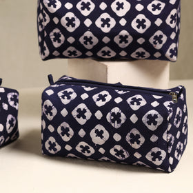  Purple Handmade Cotton Toiletry Bags (Set of 3) 124