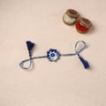 Flower - Handmade Thread & Mirror Work Rakhi 07