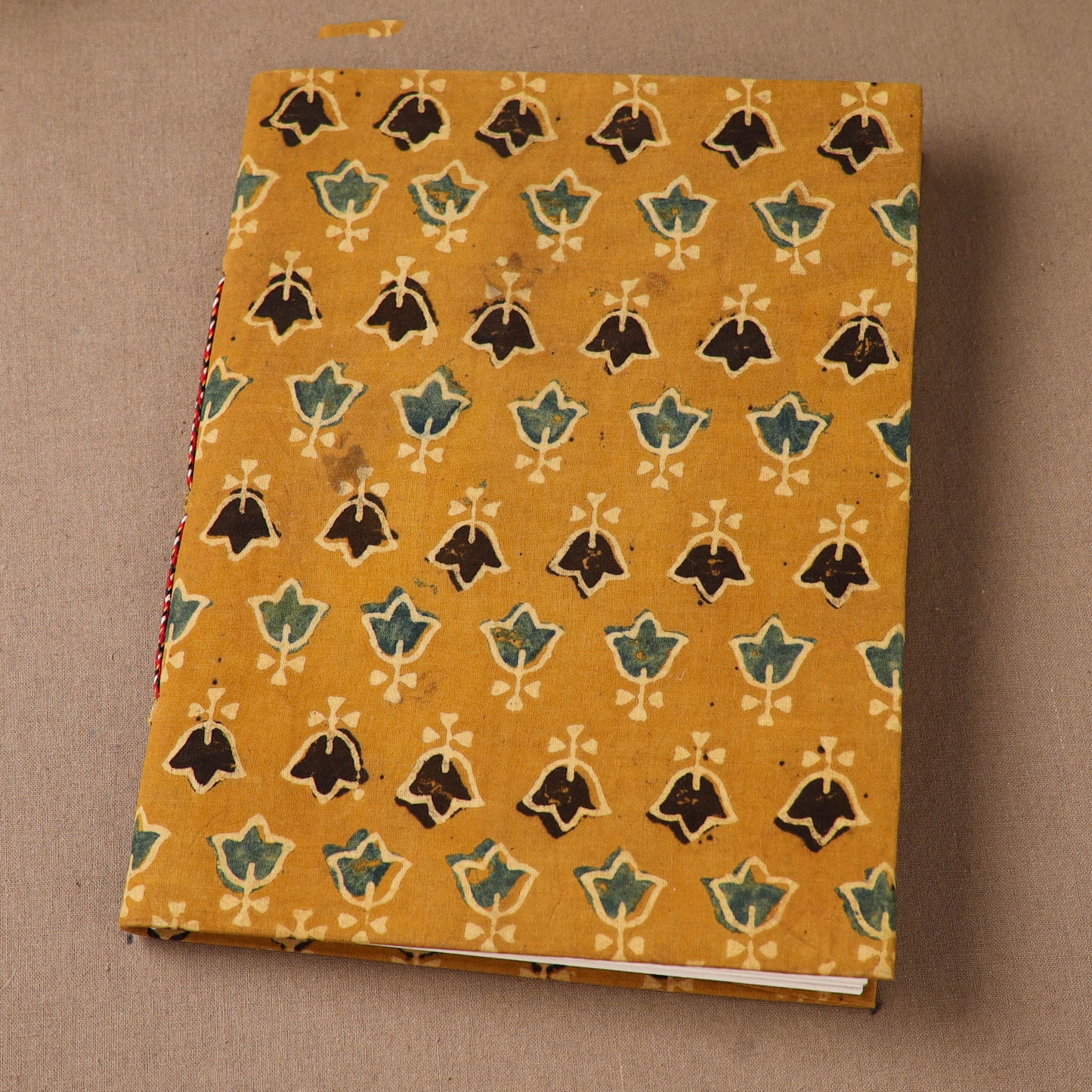 Handmade Paper Notebook in Ajrakh Cover (9 x 7 in) 79