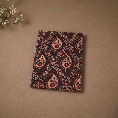 Brown - Handmade Paper Notebook in Ajrakh Cover (9 x 7 in) 80