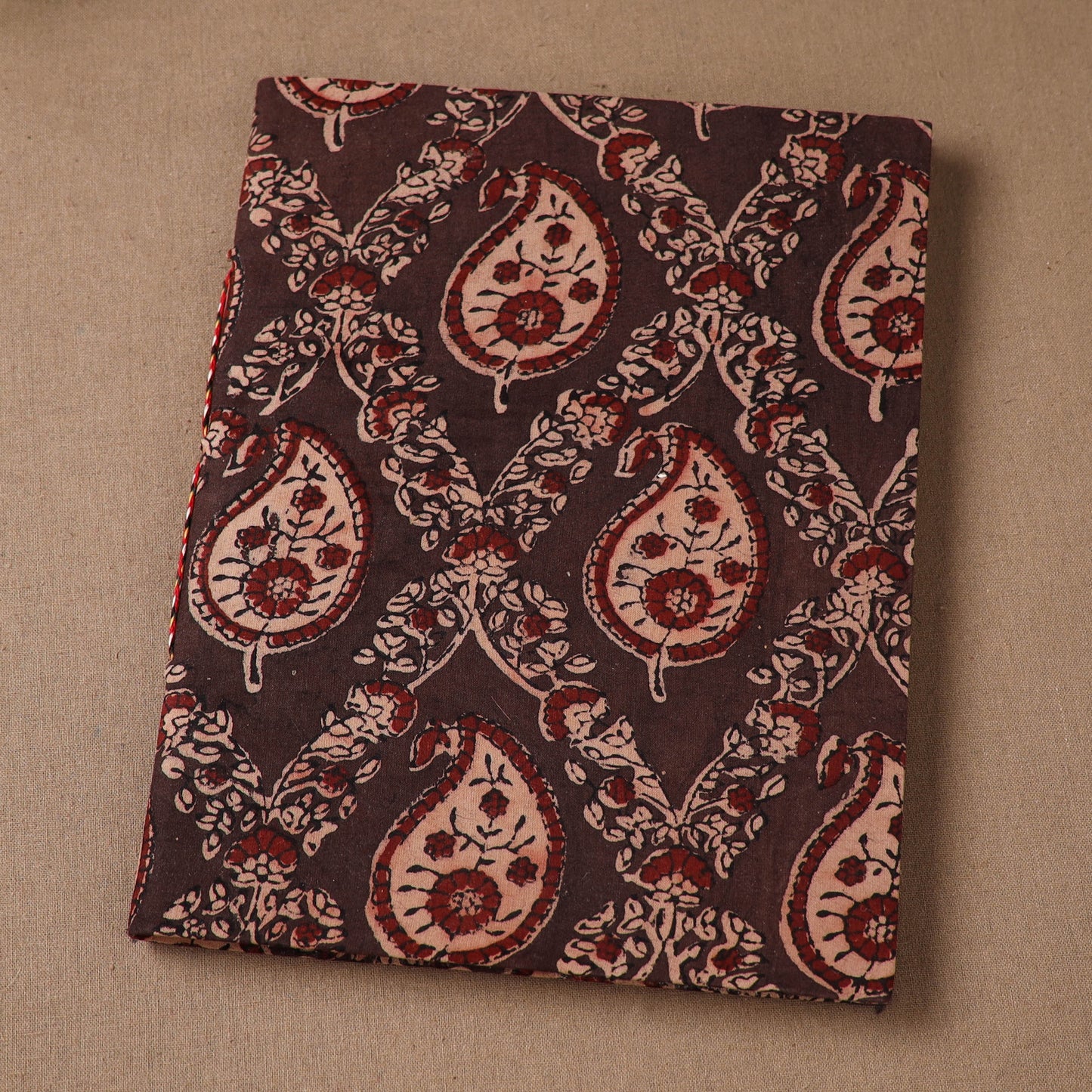Handmade Paper Notebook in Ajrakh Cover (9 x 7 in) 80