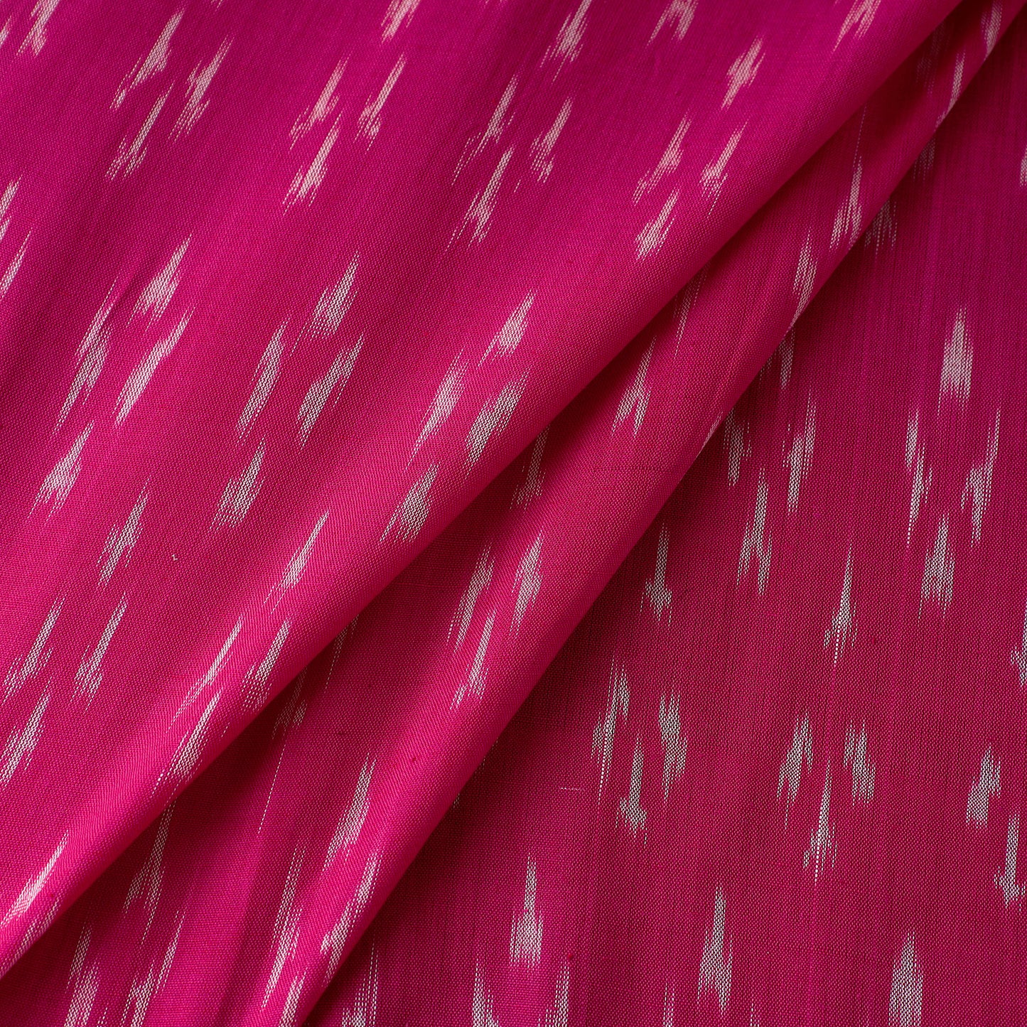 Purple - Mercerised Cotton Pochampally Ikat Fabric 05