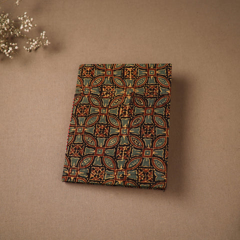 Green - Handmade Paper Notebook in Ajrakh Cover (9 x 7 in) 83