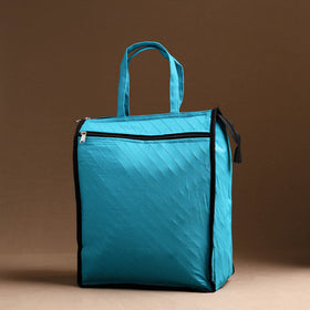 Blue Handcrafted Cotton Shopping Bag 04