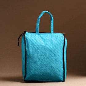 Blue Handcrafted Cotton Shopping Bag 04