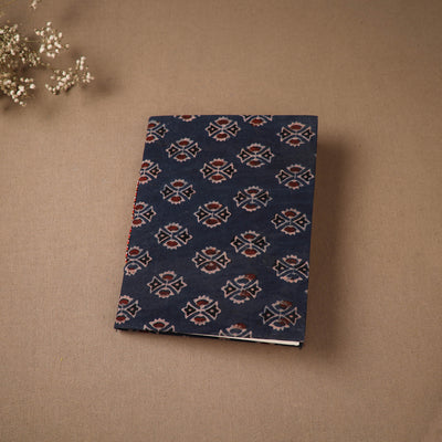 Handmade Paper Notebook in Ajrakh Cover (9 x 7 in) 84