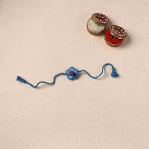 Flower - Reusable Handmade Threadwork Kids Rakhi with Potli (Assorted) 30