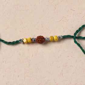 Handmade Rudraksh Work Rakhi 50