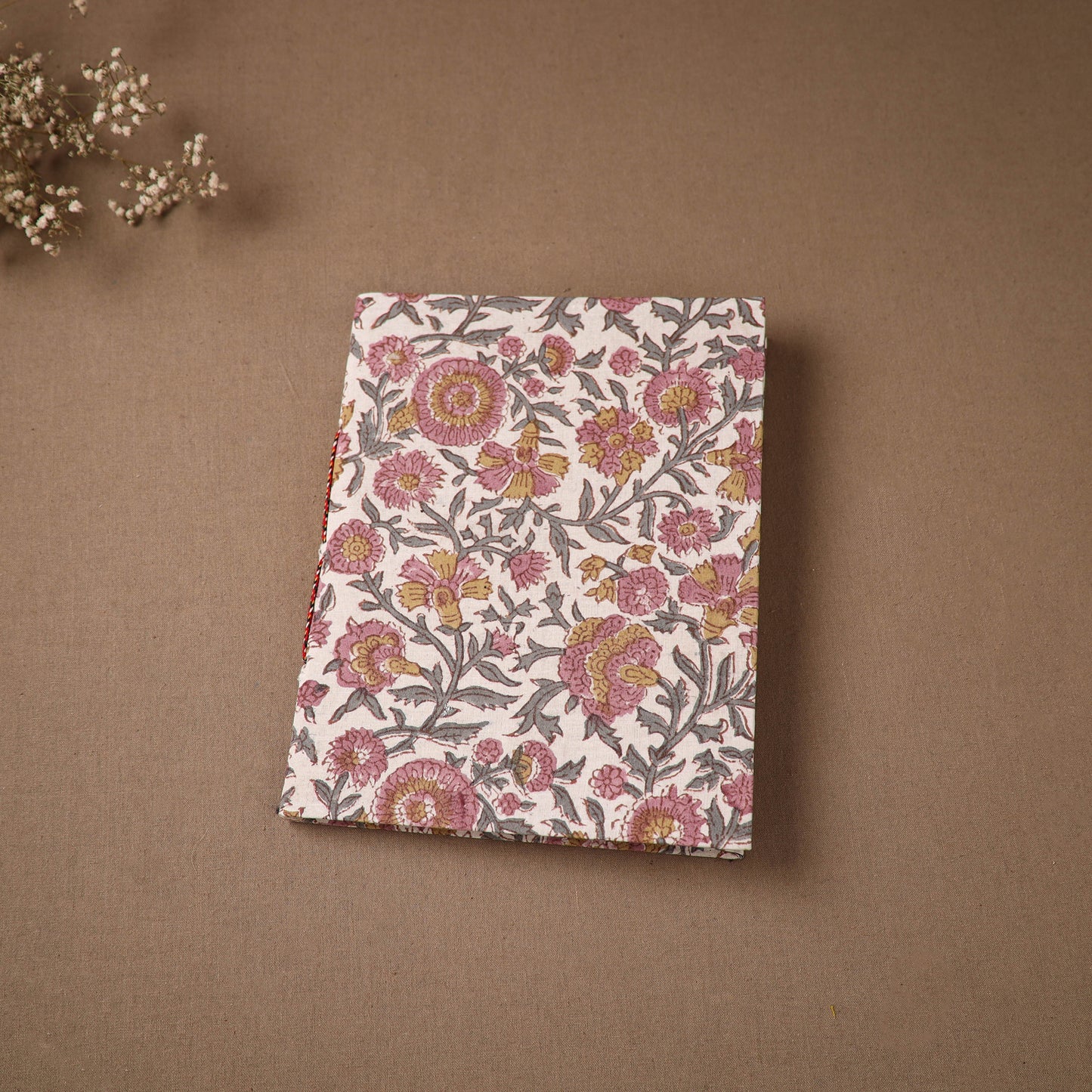 Handmade Paper Notebook in Floral Cover (9 x 7 in) 143