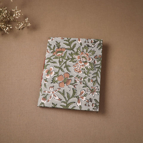 Handmade Paper Notebook in Floral Cover (9 x 7 in) 144