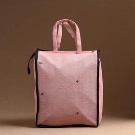 Pink Handcrafted Cotton Shopping Bag 10
