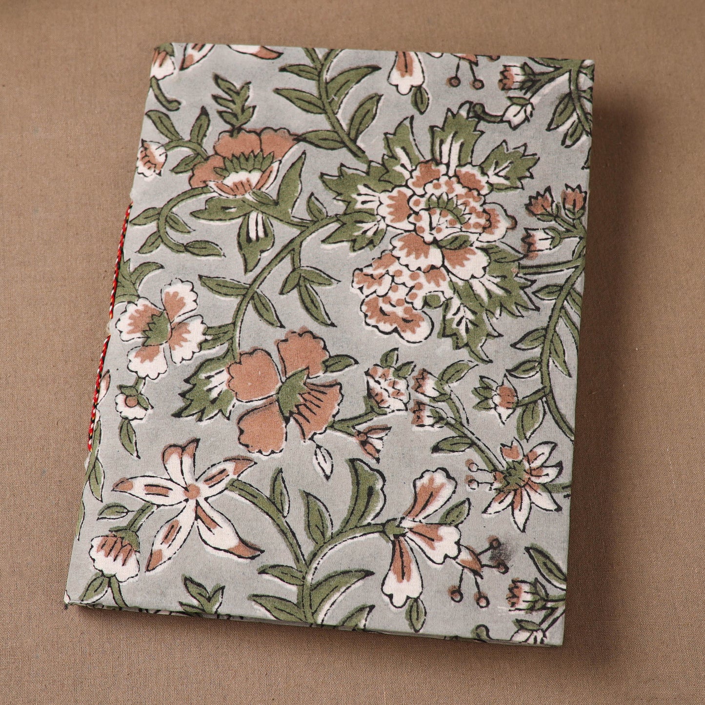 Handmade Paper Notebook in Floral Cover (9 x 7 in) 144