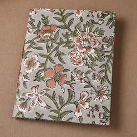 Handmade Paper Notebook in Floral Cover (9 x 7 in) 144