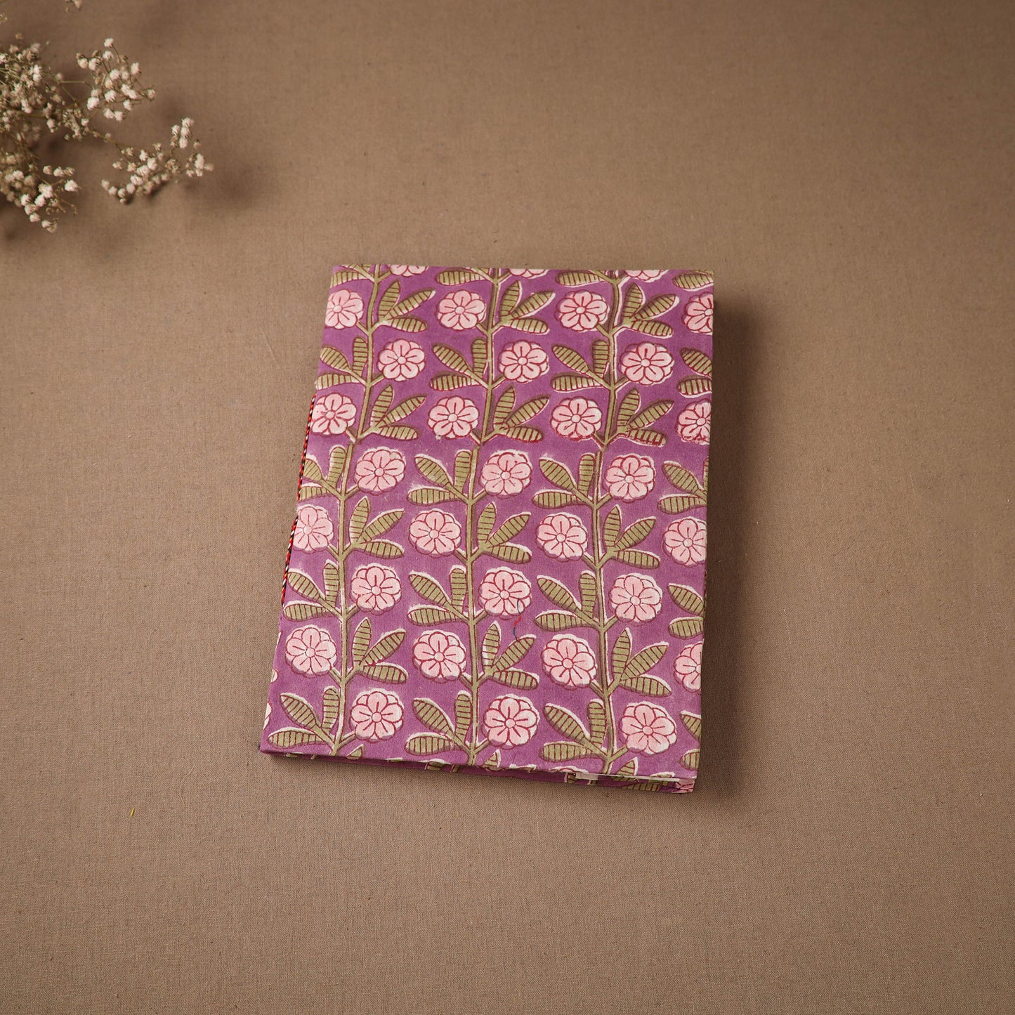 Handmade Paper Notebook in Floral Cover (9 x 7 in) 145