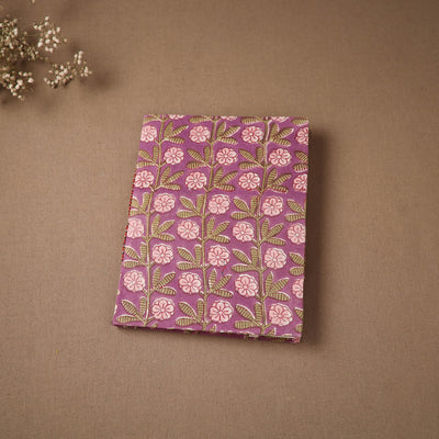 Handmade Paper Notebook in Floral Cover (9 x 7 in) 145