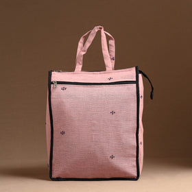 Pink Handcrafted Cotton Shopping Bag 10