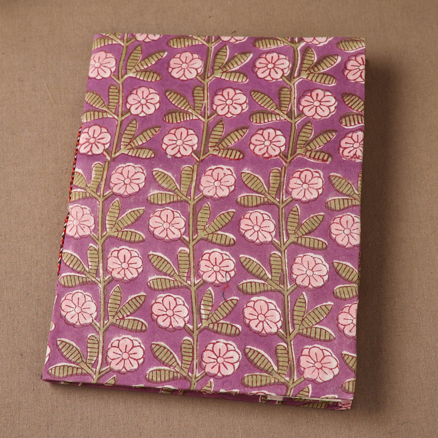 Handmade Paper Notebook in Floral Cover (9 x 7 in) 145