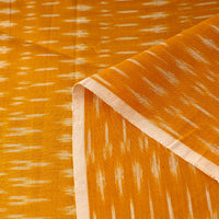 Orange - Mercerised Cotton Pochampally Ikat Fabric 10