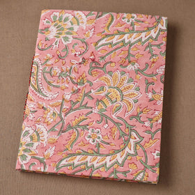 Handmade Paper Notebook in Floral Cover (9 x 7 in) 148