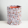  Floral Printed Handcrafted Collapsible Waste Paper Bin 