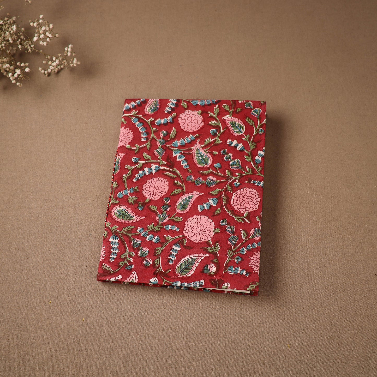 Handmade Paper Notebook in Floral Cover (9 x 7 in) 150