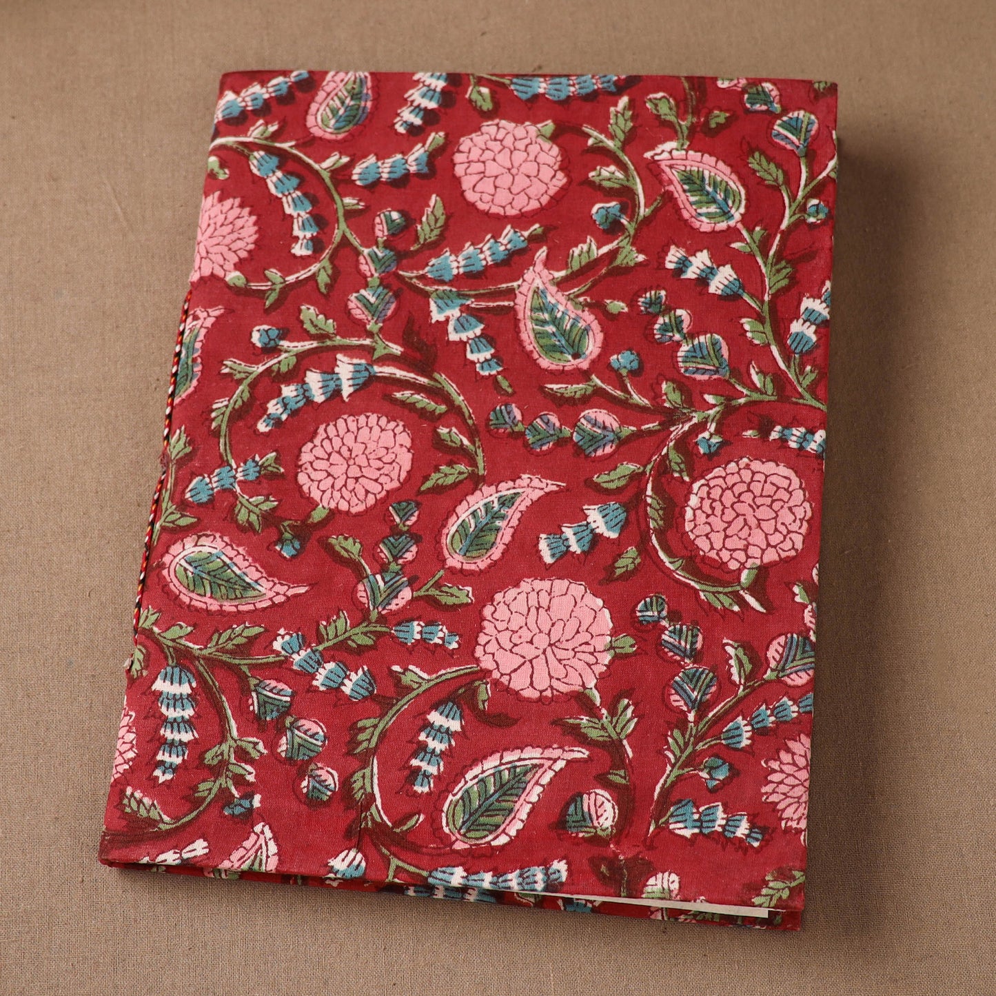 Handmade Paper Notebook in Floral Cover (9 x 7 in) 150