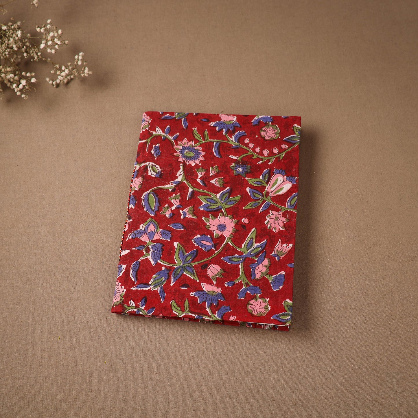 Handmade Paper Notebook in Floral Cover (9 x 7 in) 151