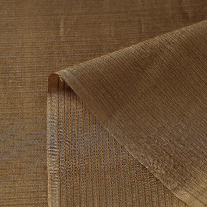 Brown - Vidarbha Tussar Silk Checks Handloom Fabric