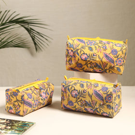  Handmade Cotton Toiletry Bags (Set of 3) 133 