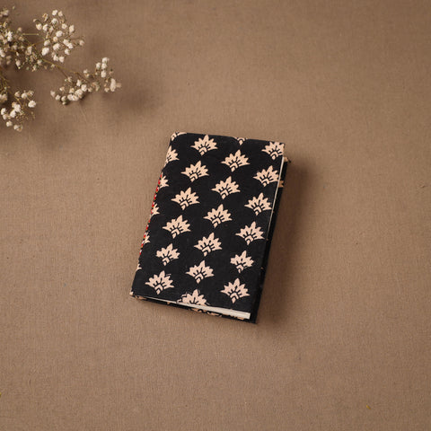 Black - Handmade Paper Notebook in Ajrakh Cover (5 x 3.5 in) 04