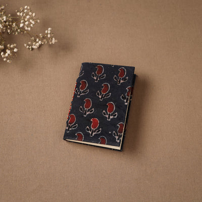 Handmade Paper Notebook in Ajrakh Cover (5 x 3.5 in) 05