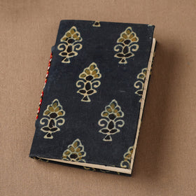 Handmade Paper Notebook in Ajrakh Cover (5 x 3.5 in) 06