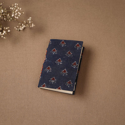 Handmade Paper Notebook in Ajrakh Cover (5 x 3.5 in) 07