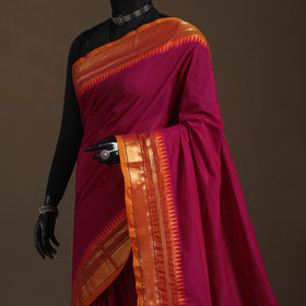 Pink - kandangi chettinad cotton saree with border 117