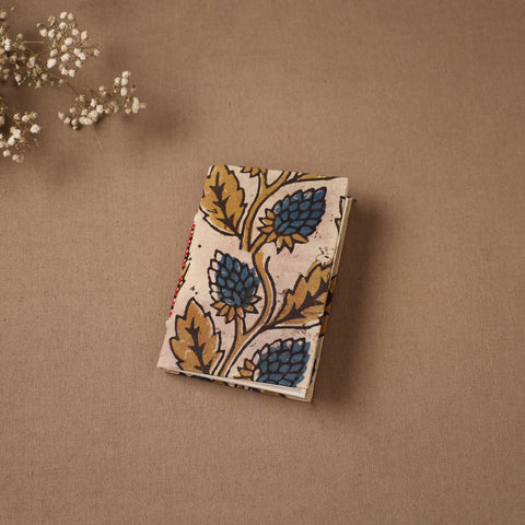 Beige - Handmade Paper Notebook in Ajrakh Cover (5 x 3.5 in) 08