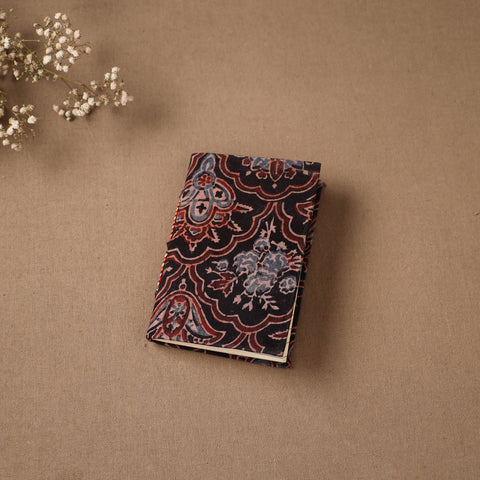 Black - Handmade Paper Notebook in Ajrakh Cover (5 x 3.5 in) 09