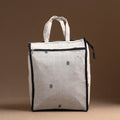 White Handcrafted Cotton Shopping Bag 23