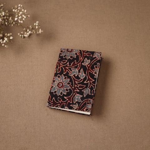 Black - Handmade Paper Notebook in Ajrakh Cover (5 x 3.5 in) 11